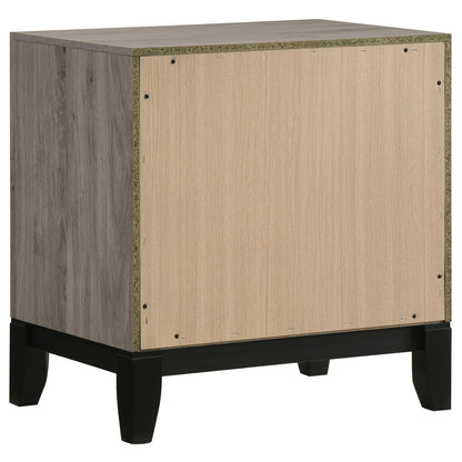 Valen 2-drawer Nightstand Bedside Table Light Taupe