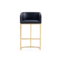 Mid-Century Modern Stool With Steel Base