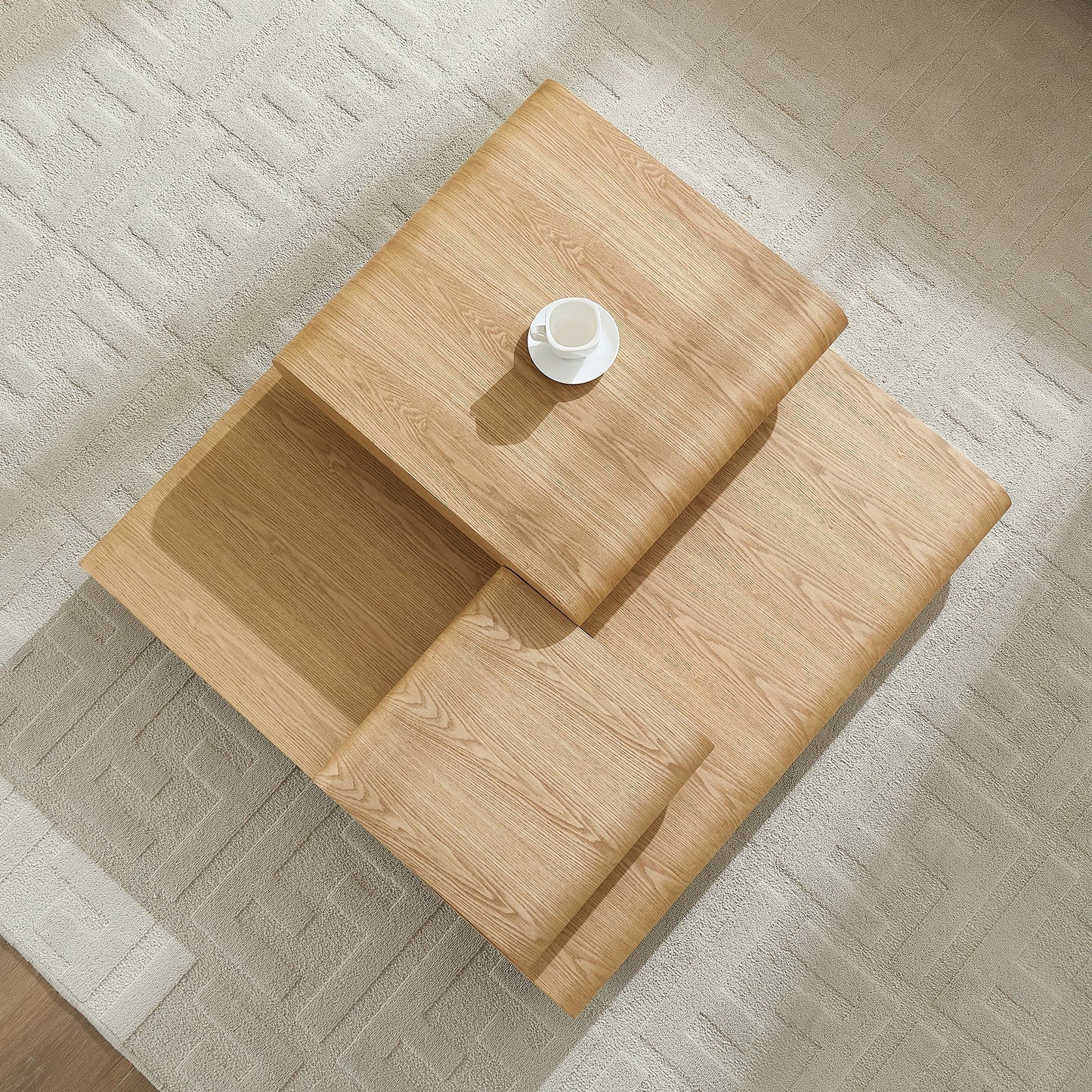 3-Piece Modular Stacking Coffee Table