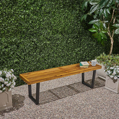 Intrinsic Outdoor Dining Bench With Slat Top