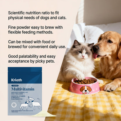 Kriath Nutritional Supplement For Dogs And Cats, A Gentle And Easily Absorbed Daily Nutritional Supplement For Pets