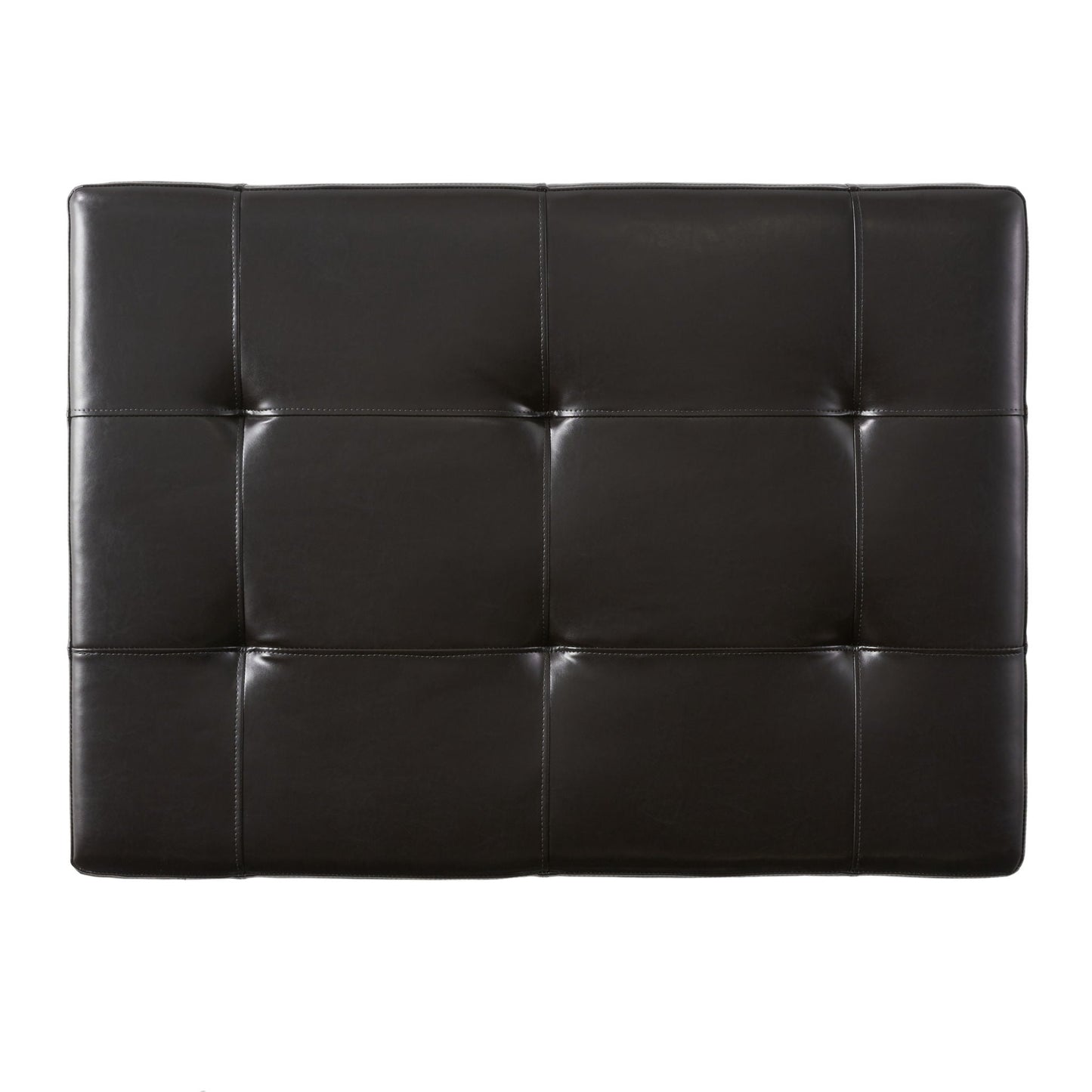 Chatham Ottoman With Drawer Leather Storage Solution - Dark Coffee