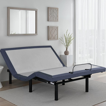 Twin XL Adjustable Bed Base with Massage and Position Adjustments