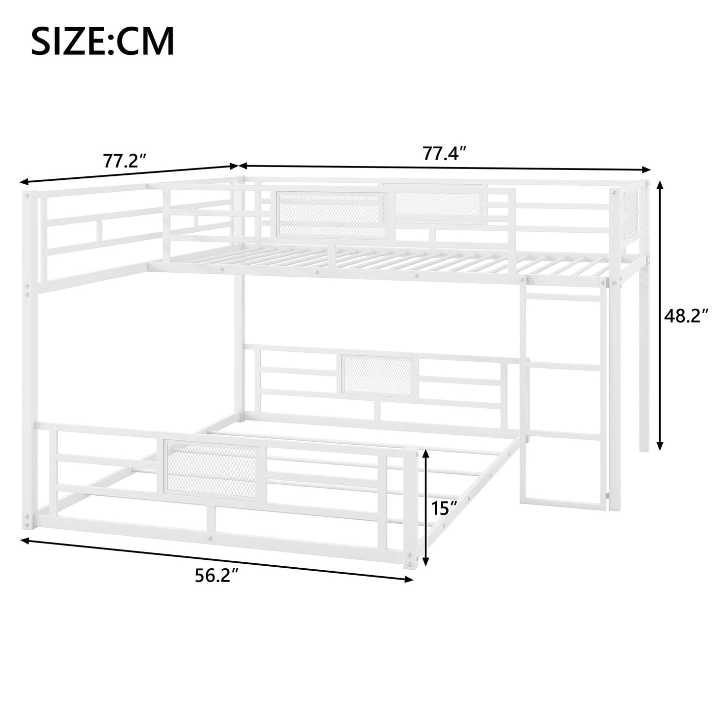 L-Shaped Bunk Bed & Safety Guaranteed