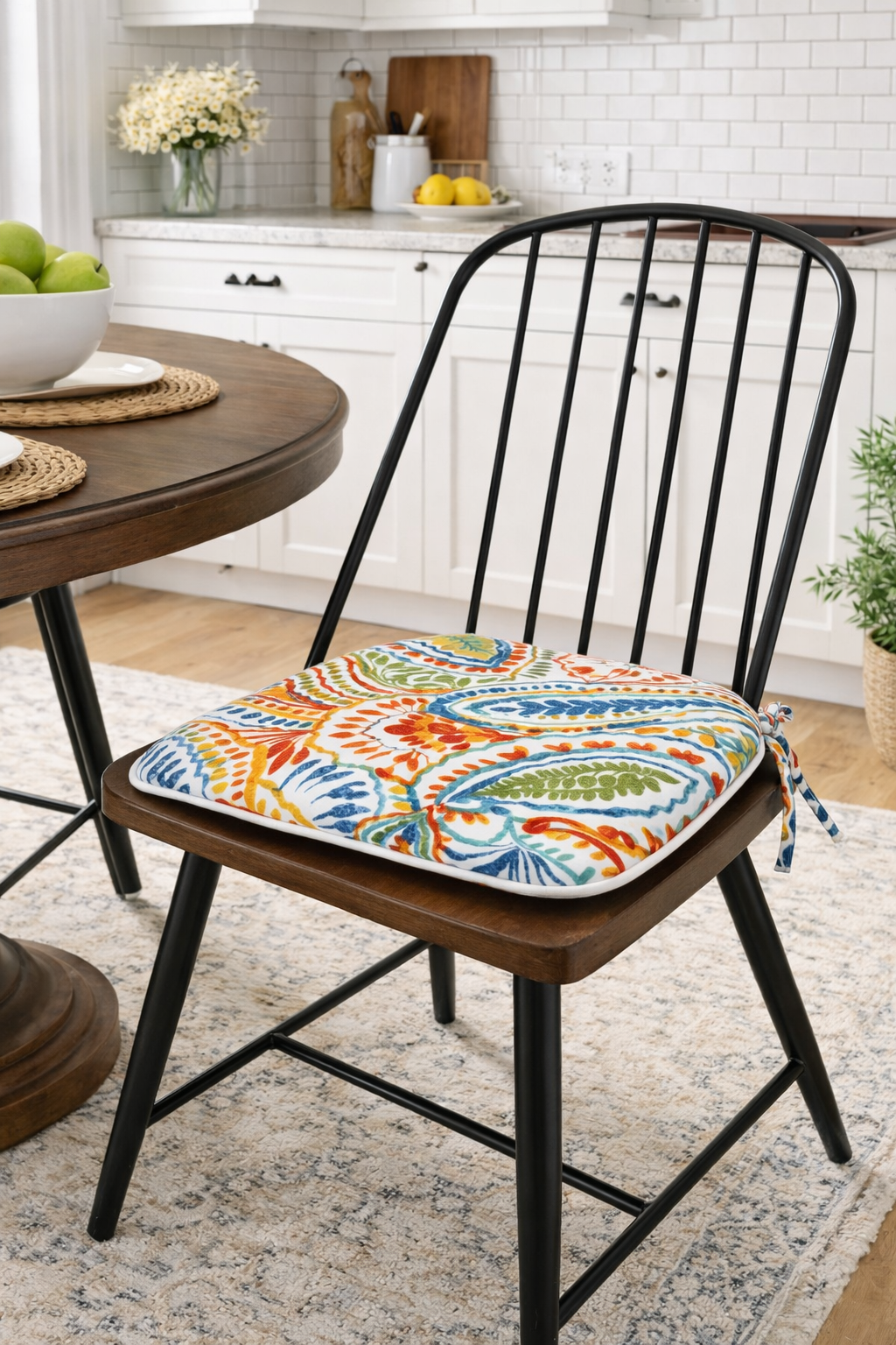 Outdoor Patio Chair Cushions, Set of 4 - U-Shape, Water-Repellent