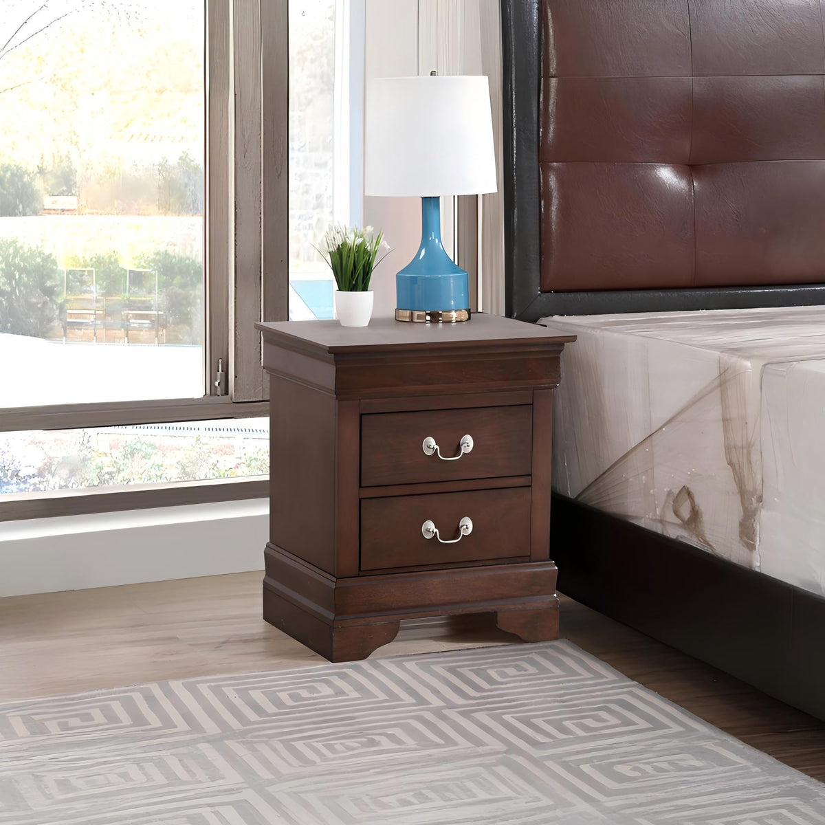 Louis Phillipe - Storage Nightstand - Cappuccino