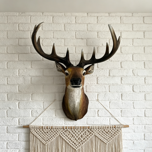 14.57" Wide Stag Head Wall Mount