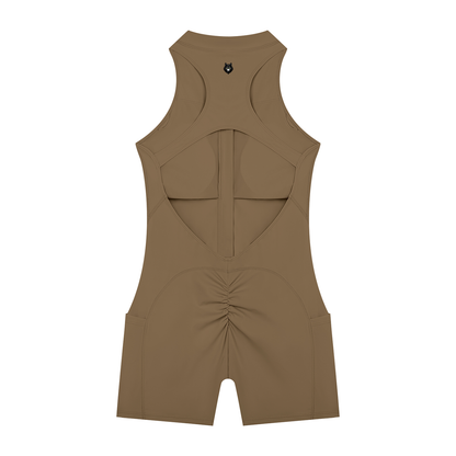 Loki & Ivy Women’s Quarter-Zip Yoga Romper