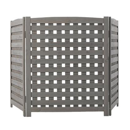 3 Panel Outdoor Air Conditioner Fence Screen
