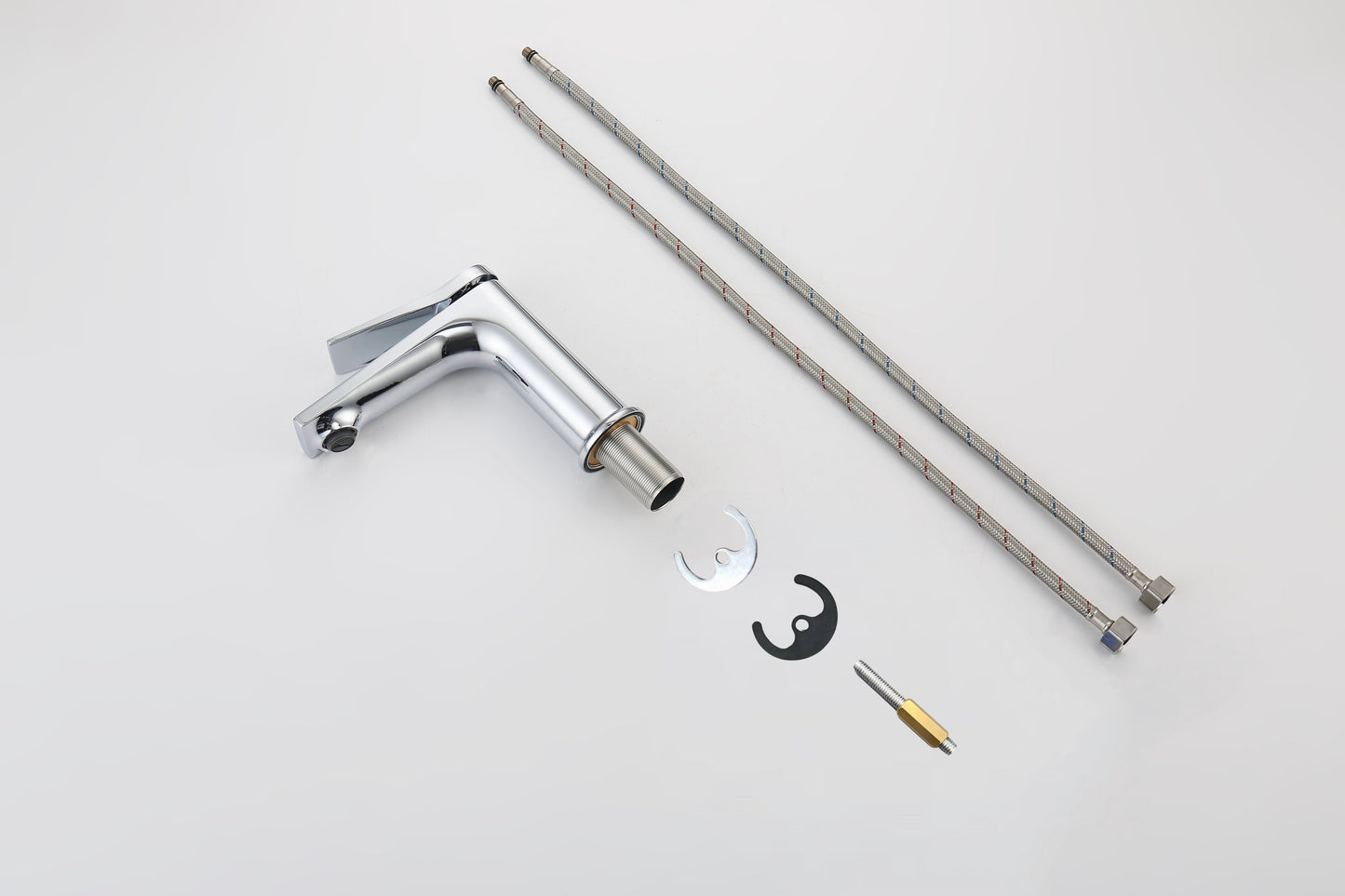 Chrome Single Hole Bathroom Faucet