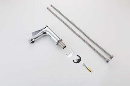 Chrome Single Hole Bathroom Faucet