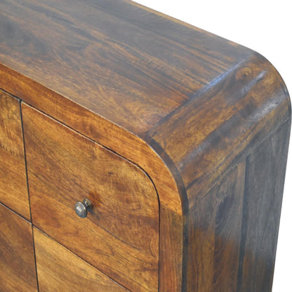 Darcy - 3 Over 3 Drawer Chest - Brown
