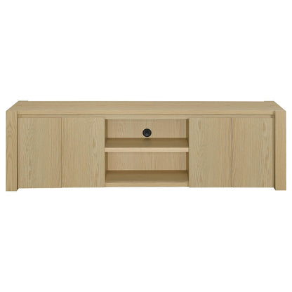 Laurelton 78-inch 4-door TV Stand Media Console Light Oak