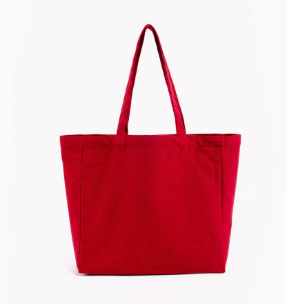Fashionable Eco-friendly Colorful All-cotton Tote Canvas Bag