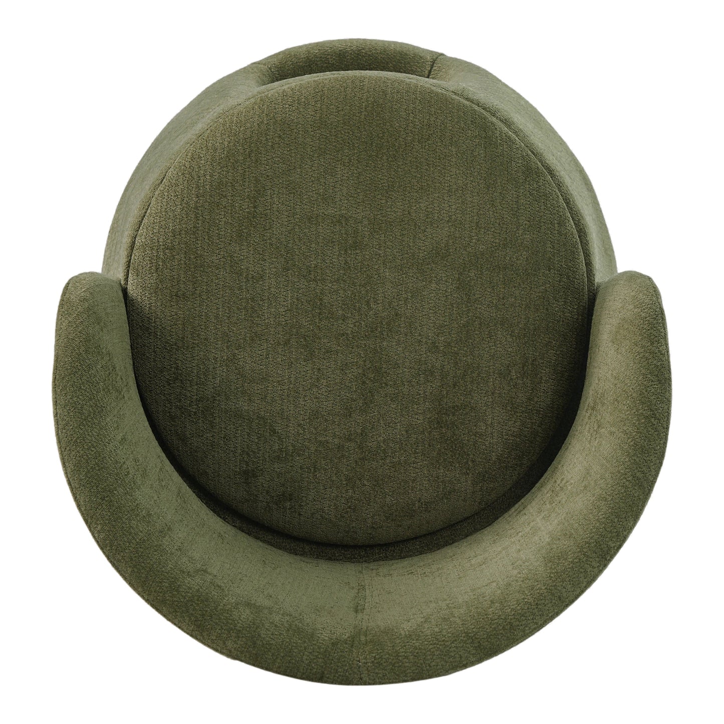 Green Pet Friendly Chair with Hidden Pet Nook and Convertible Stool