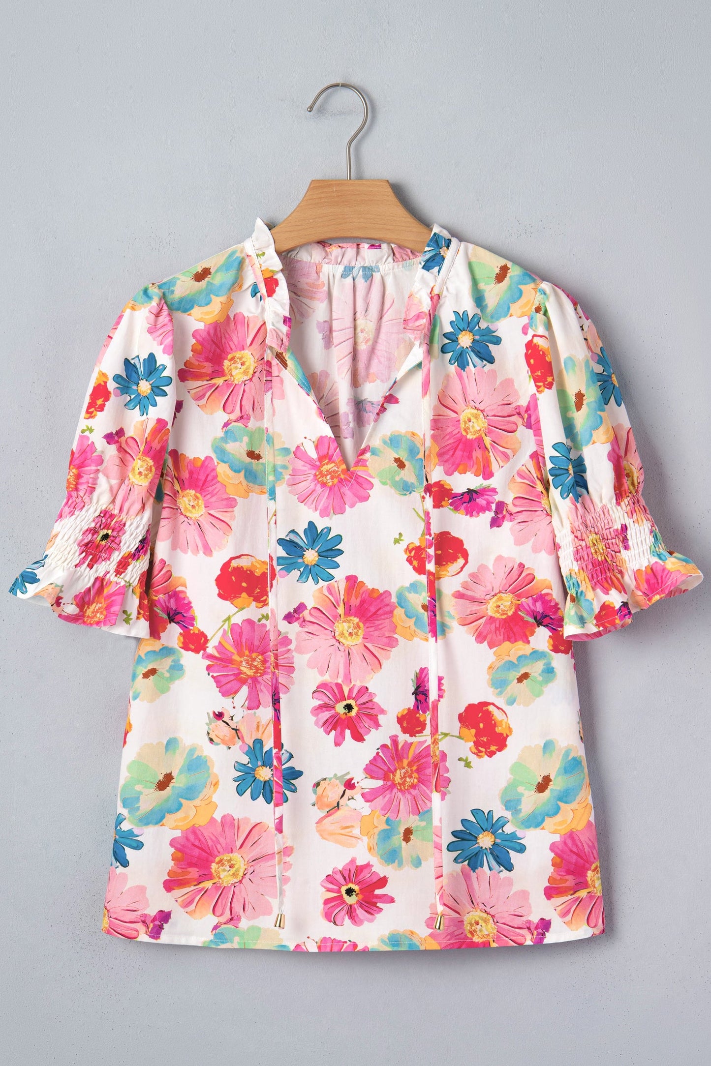 Faith Short Puff Sleeve Blouse