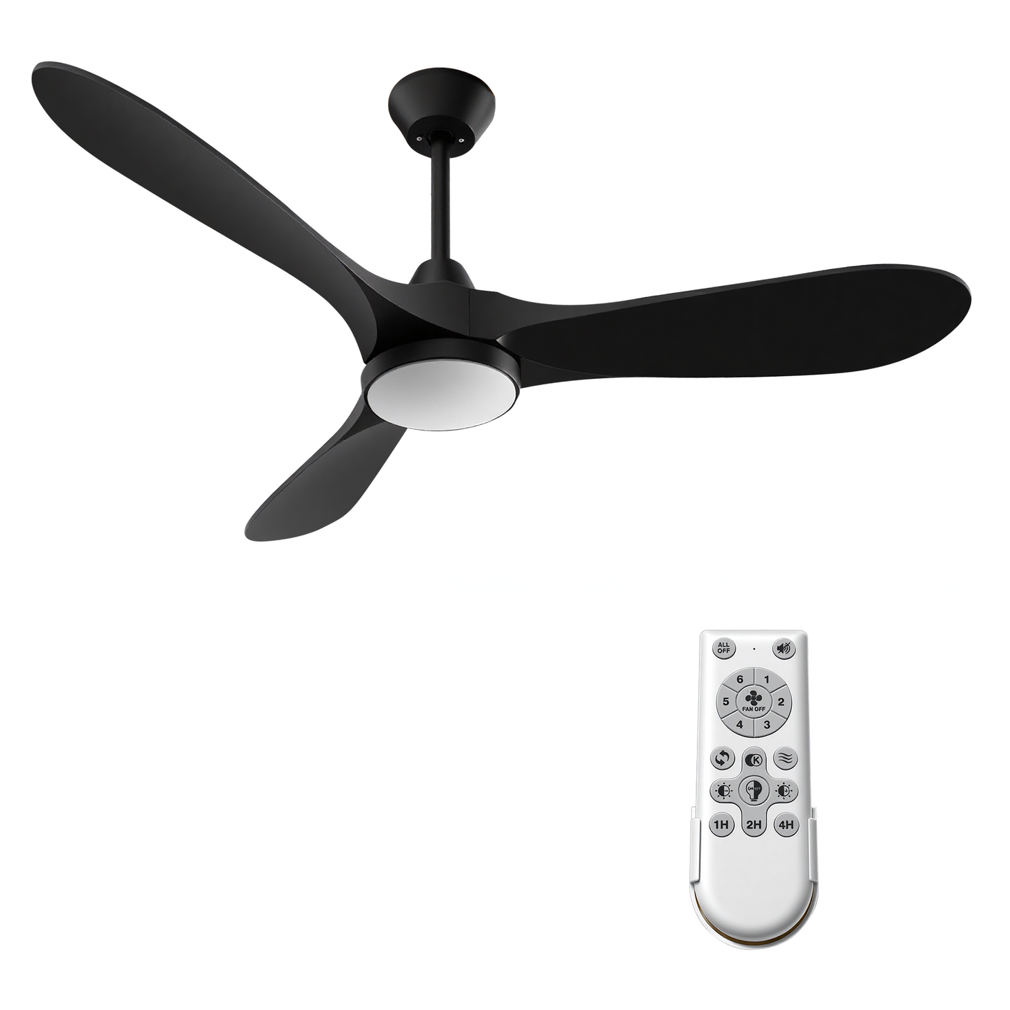 Ceiling Fans with Lights and Remote Control, 52 Inch