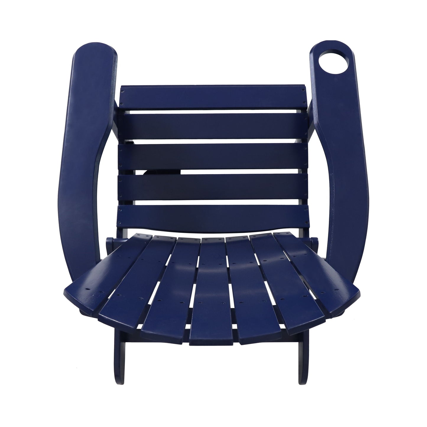 Zenithia Outdoor Foldable Adirondack Chair with 2 Cup Holders