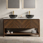 Indigo 60" Bathroom Vanity with Sinter Stone Countertop