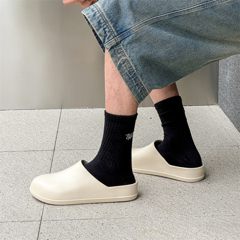Baotou Semi-slipper High-style Couples No-hole Sandals