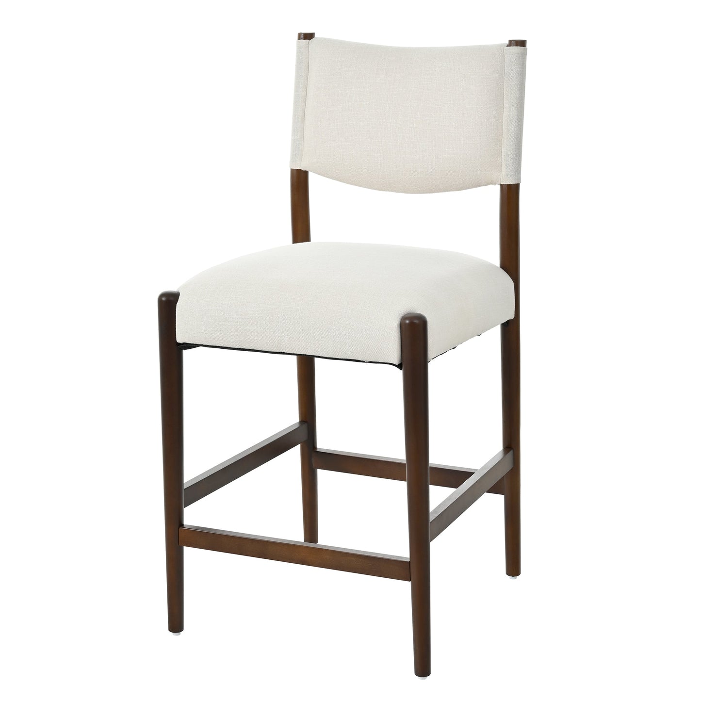 26.4" Solid Wood Counter Height Barstools, Modern Bar Stools Set of 2
