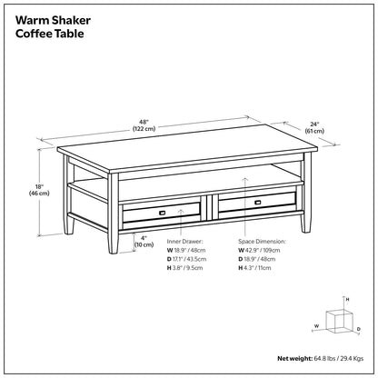 Warm Shaker - Coffee Table