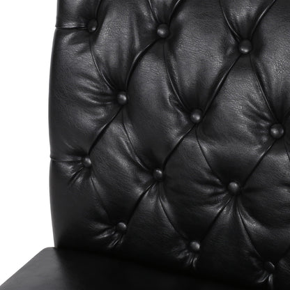 Broxton Tuft Dining Rolltop Chairs With Button Tufted Backrest (Set of 2)