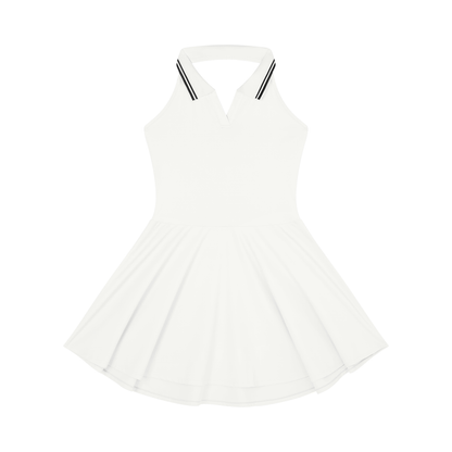 Loki & Ivy Collared Halter Tennis Dress