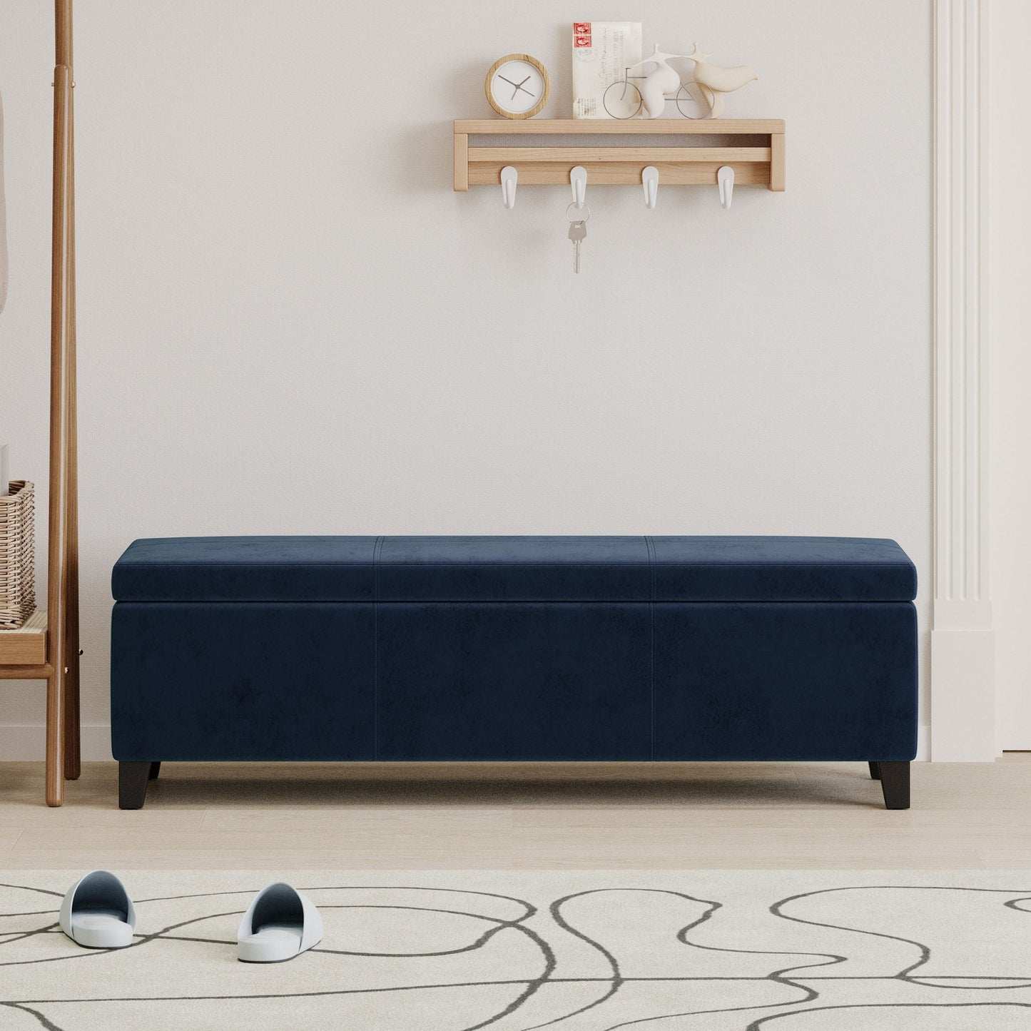 Upholstered Storage Ottoman Bench