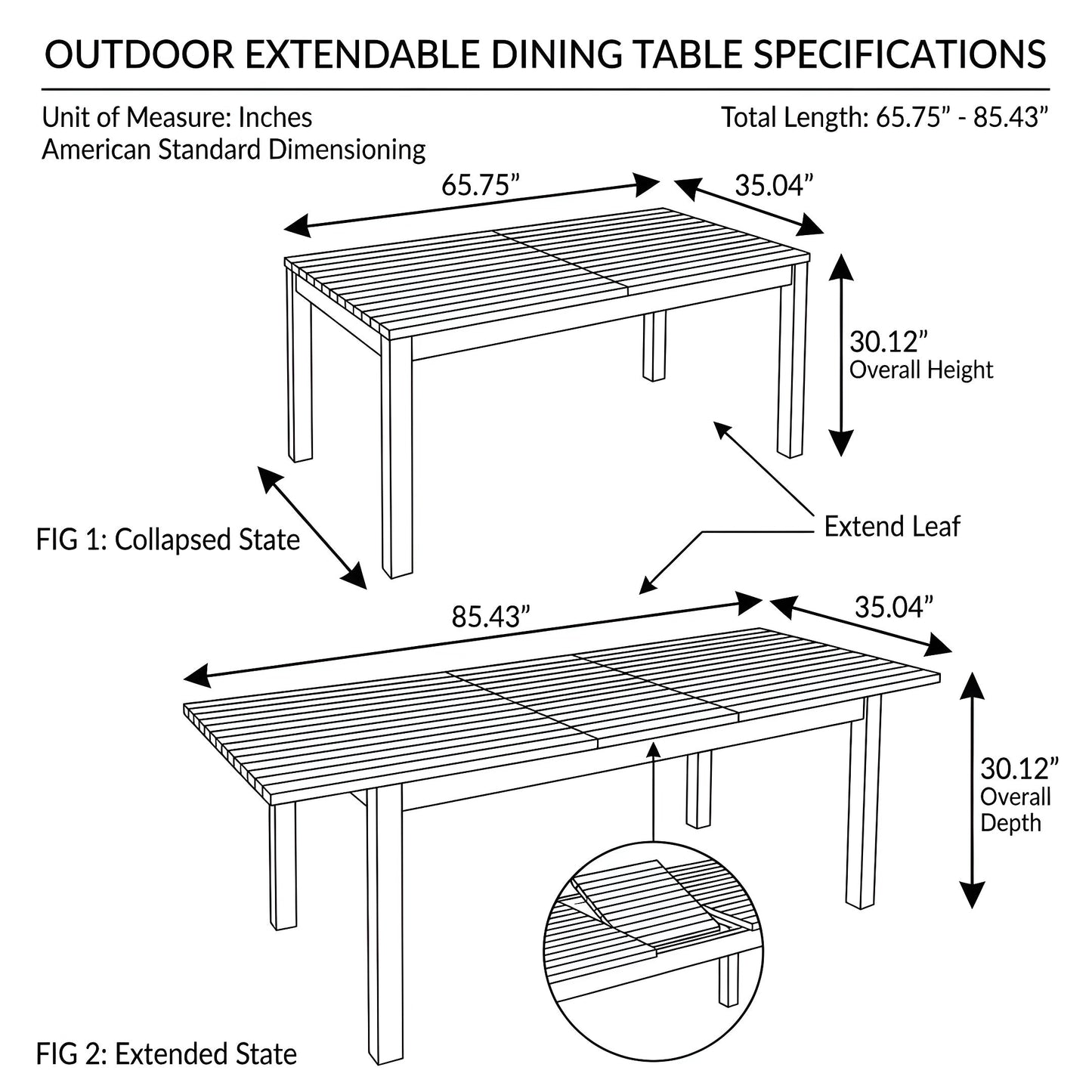 7 Pieces Acacia Wood Outdoor Dining Set with Cushions