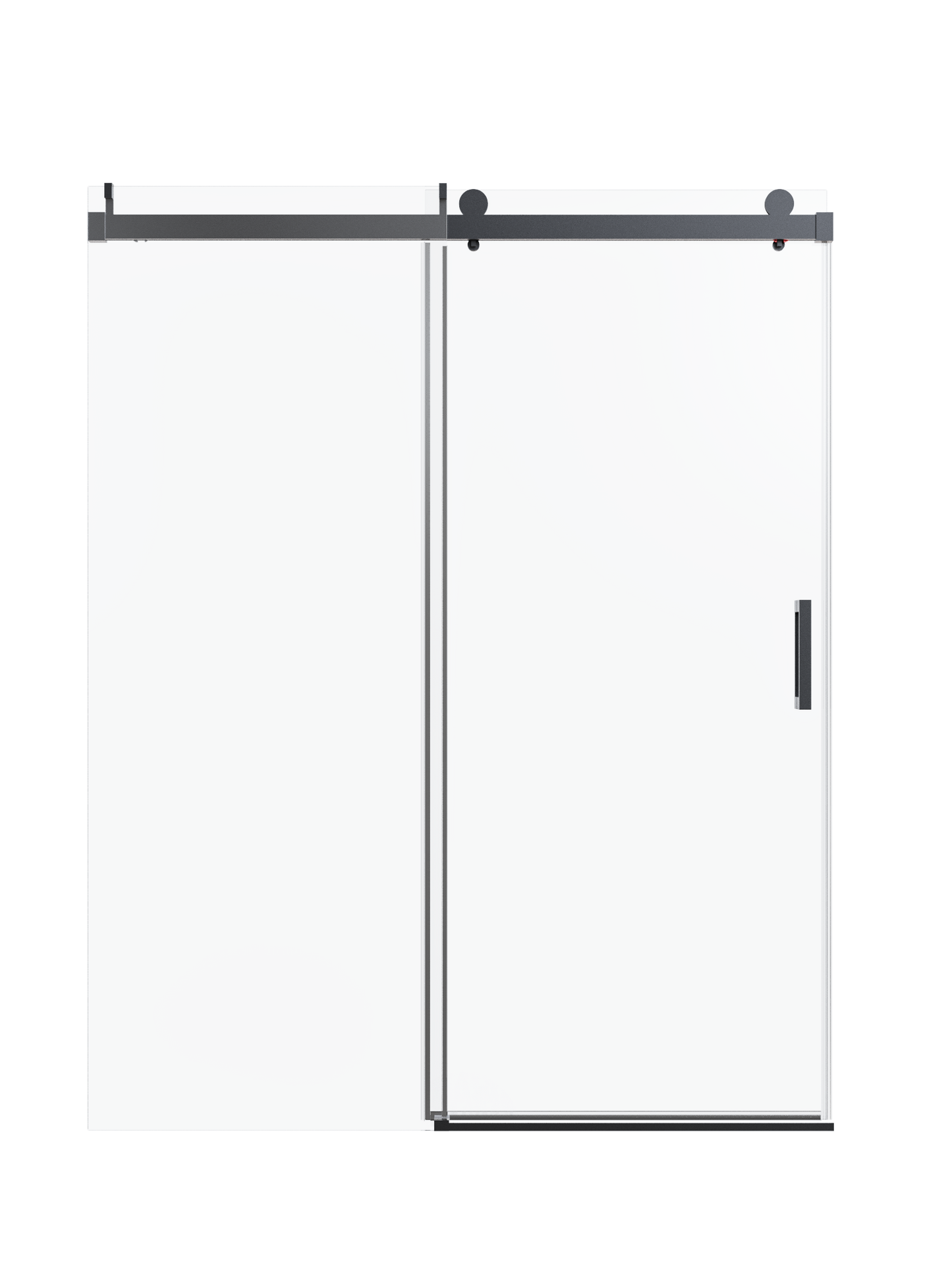 56-60" W x 76" H Frameless Single Sliding Soft-Close Shower Door