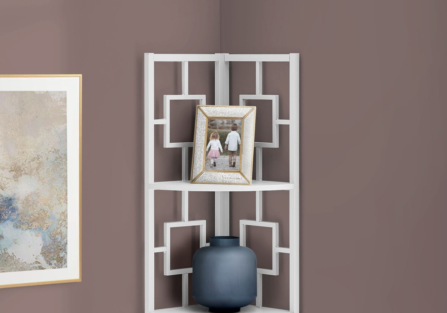 4 Tier Corner Bookshelf - Contemporary & Modern