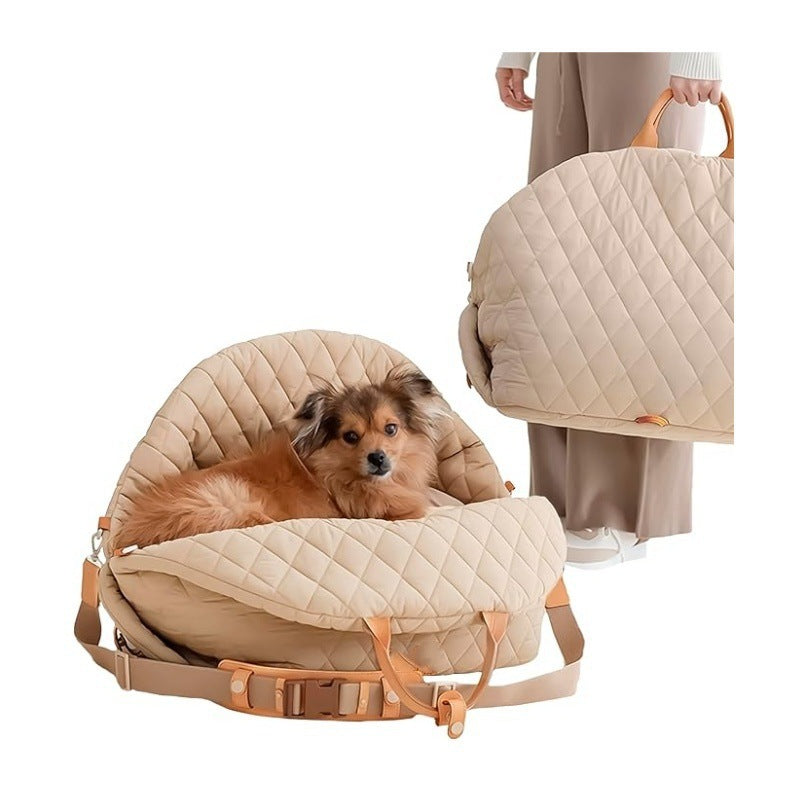3-in-1 Cotton Multipurpose Pet Carrier & Car Seat.