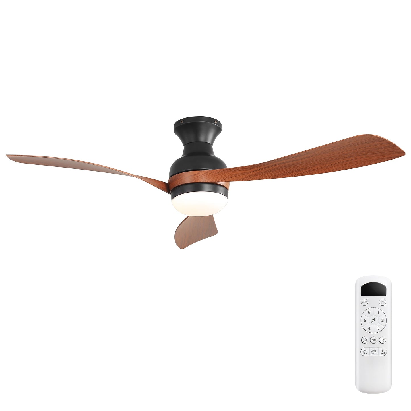 52-Inch Ceiling Fan with Lights and Reversible DC Motor
