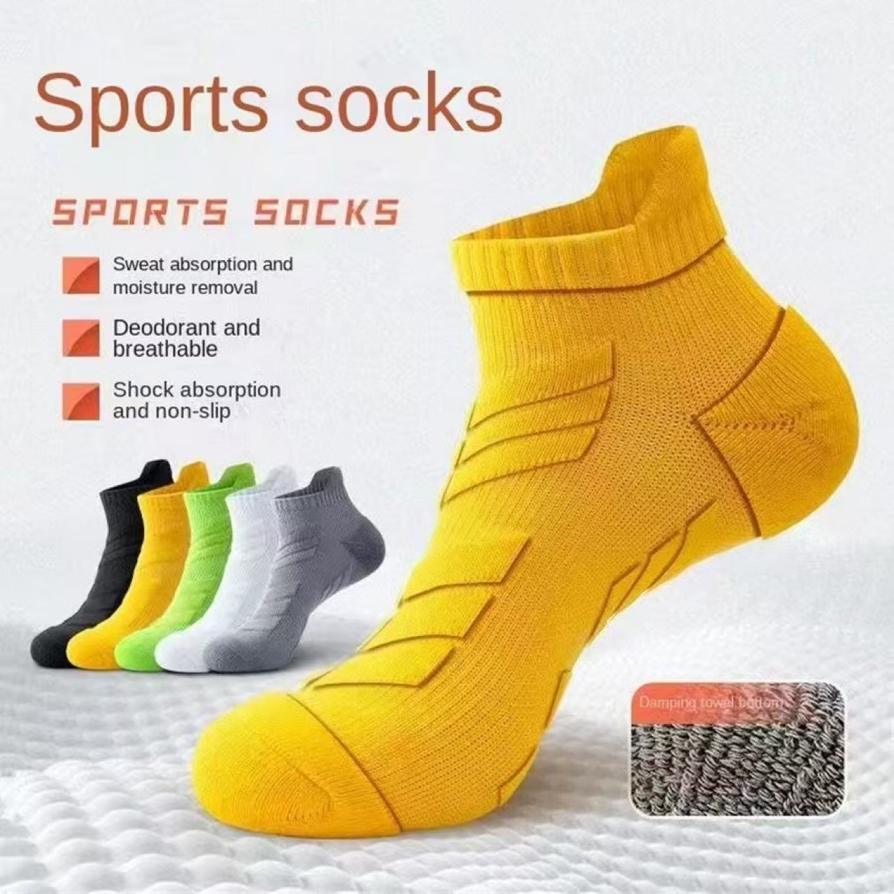 Professional Sports Non-slip Breathable Basketball Running Socks
