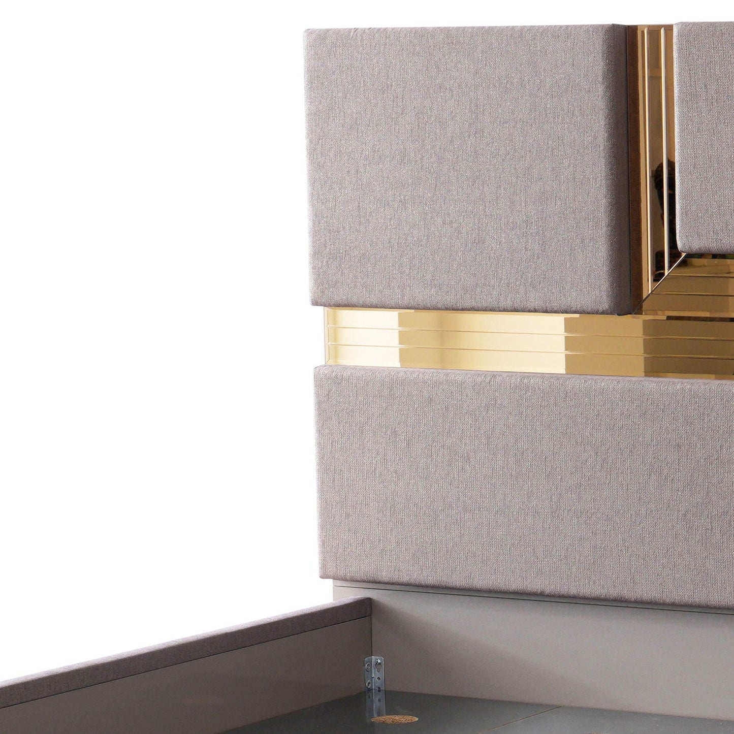 Lorenzo - Queen Size Tufted Upholstered Bed - Gray