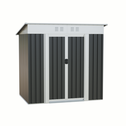 6x4 Ft Garden Shed for Patio and Outdoor Storage