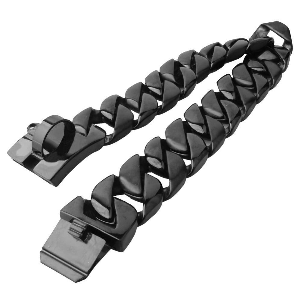 Stainless Steel Cast Old-style Snap-clasp Dog Leash