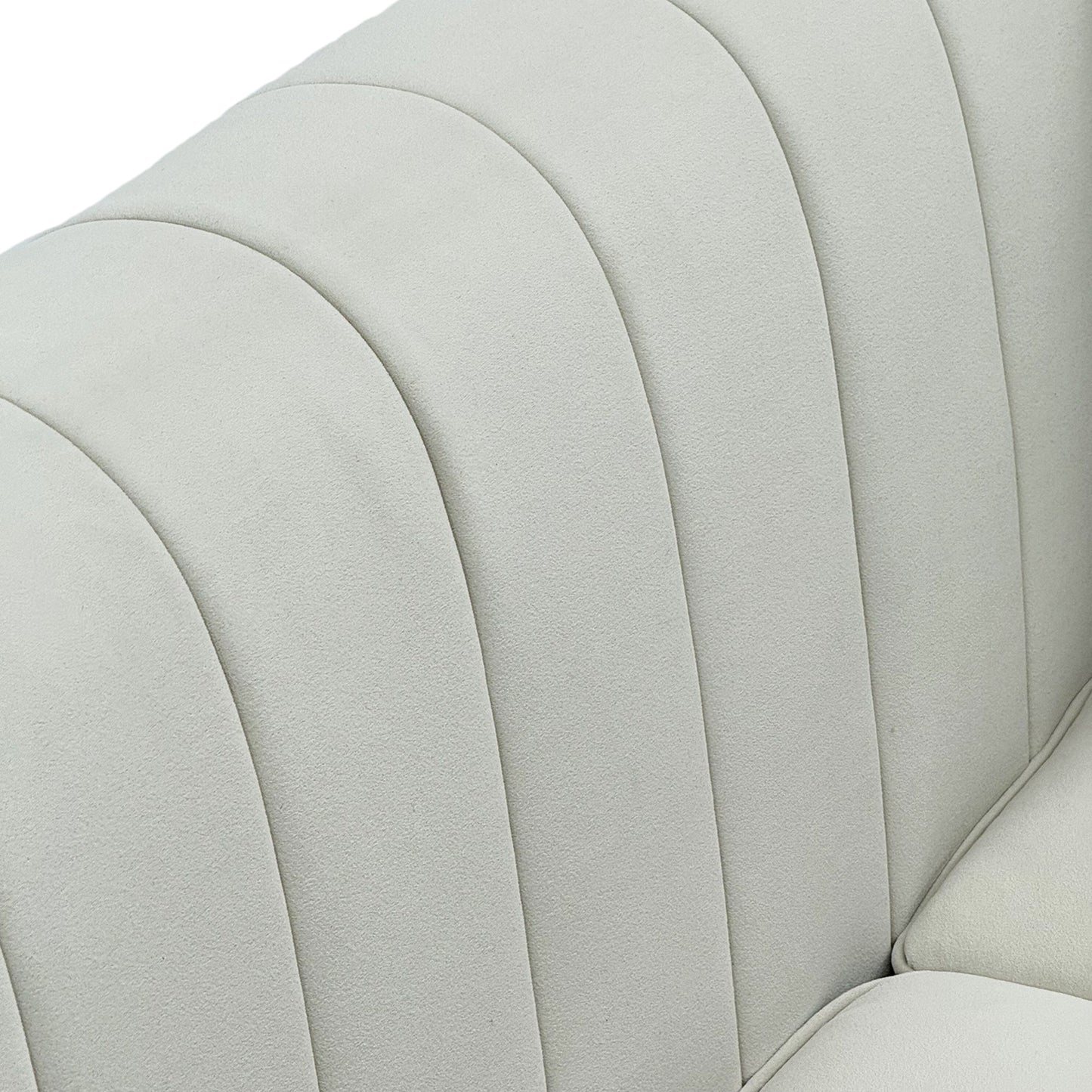 FX-P82B-BE (834-3 Sofa) Velvet 3-Seater Sofa