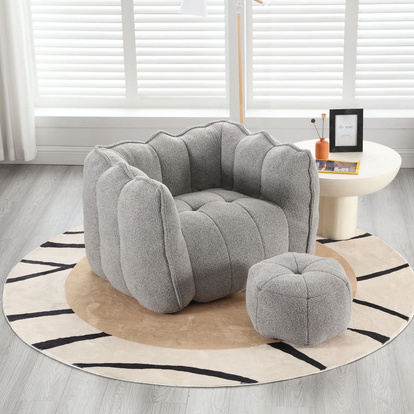 Soft Bean Bag Chair With High Resilient Foam