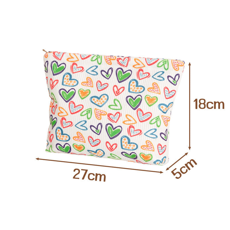 New Corduroy Clutch Cosmetic Bag For Women