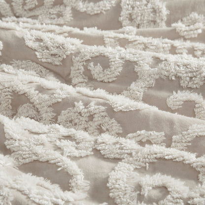 Cotton Comforter Mini Set Taupe King