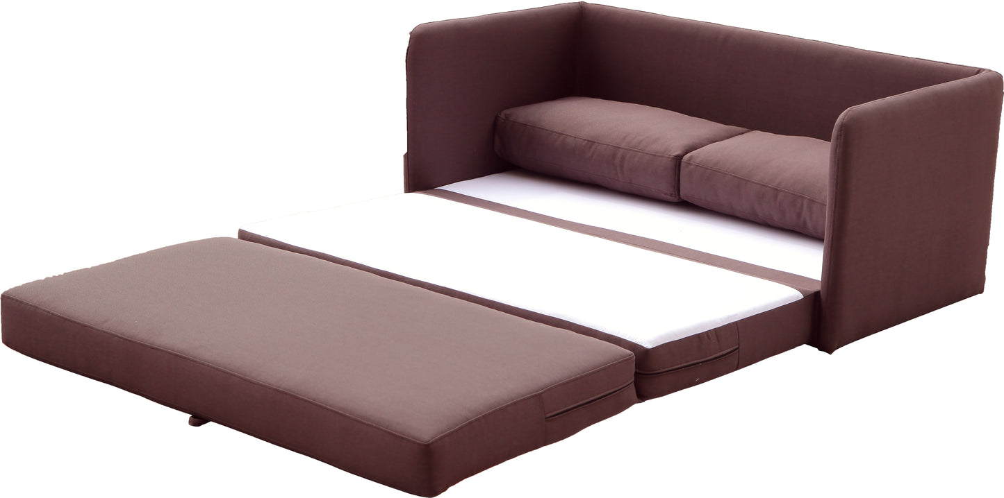 Container Furniture Direct Kathy Collection Modern Contemporary Fabric Upholstered Livingroom Loveseat Sleeper