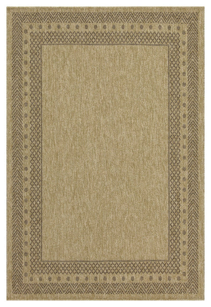 Earth GC_NTL1007 Jute/Mocha Indoor/Outdoor Area Rug