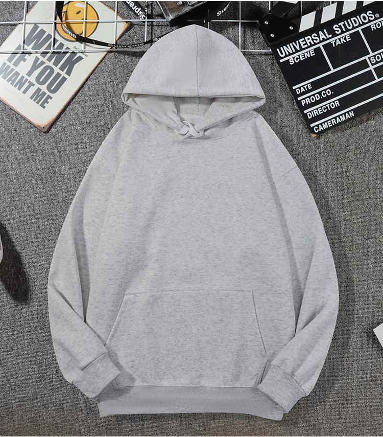 Loose-fitting Versatile Drawstring Casual Hooded Sweatshirt For Fall And Winter