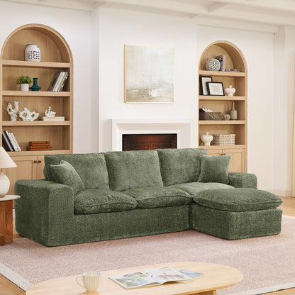 Sectional Sofa With Moveable Ottoman