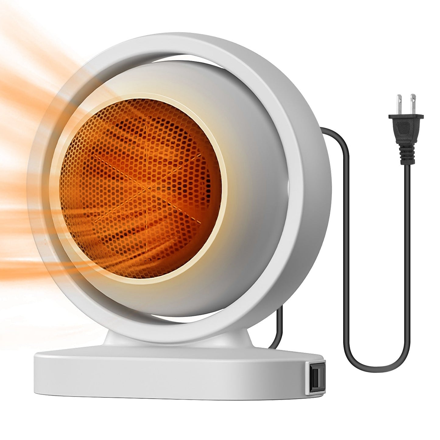 380W Space Heater with 30¡ Tilting Angle 3S Fast Heating Portable Desktop Electric Heater For Indoor Use With Overheat Protection Tip Over Protection