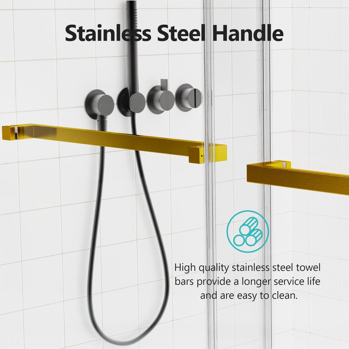 56-60 Inch Width by 76 Inch Height Frameless Double Sliding Soft-Close Shower Door