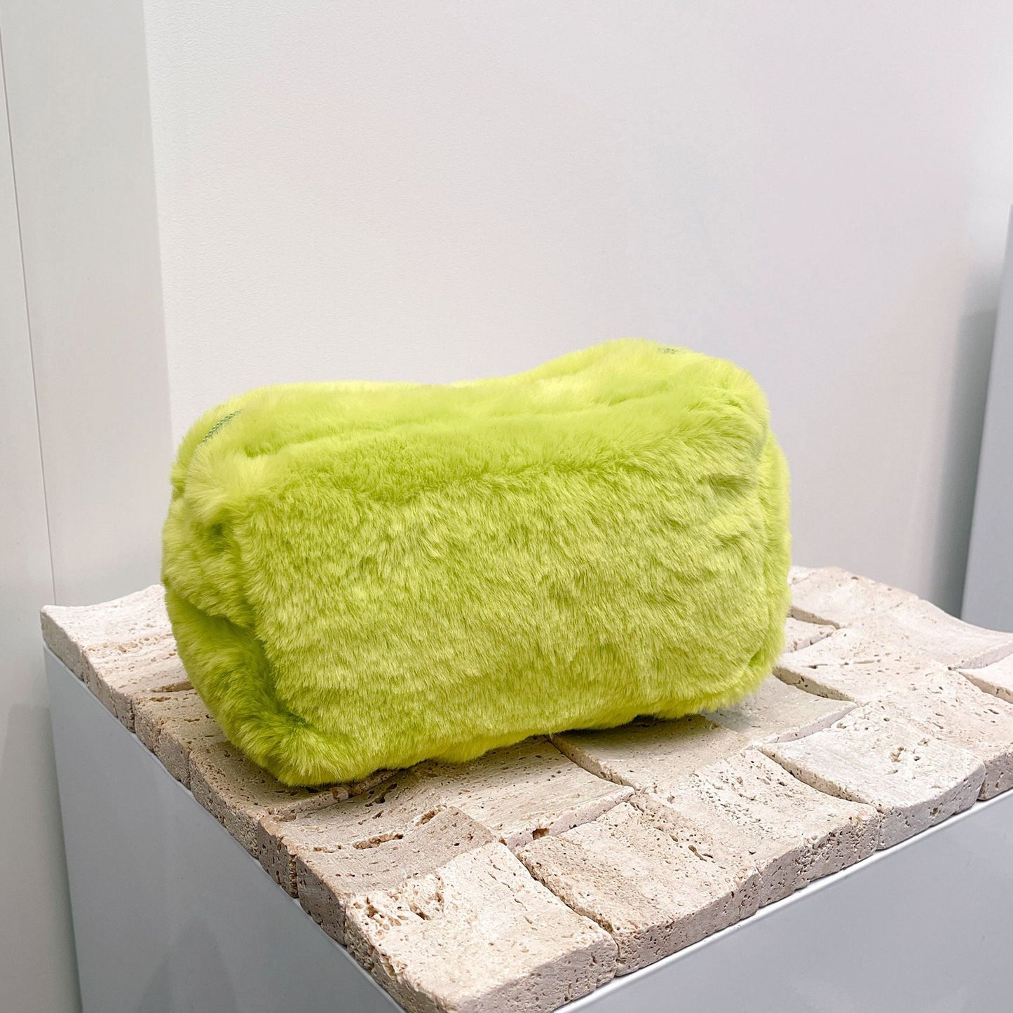 Large-Capacity Soft And Fluffy Plush Makeup Bag For Girls