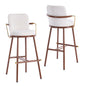 Chaya Indoor Upholstered Bar Stool with Metal Frame